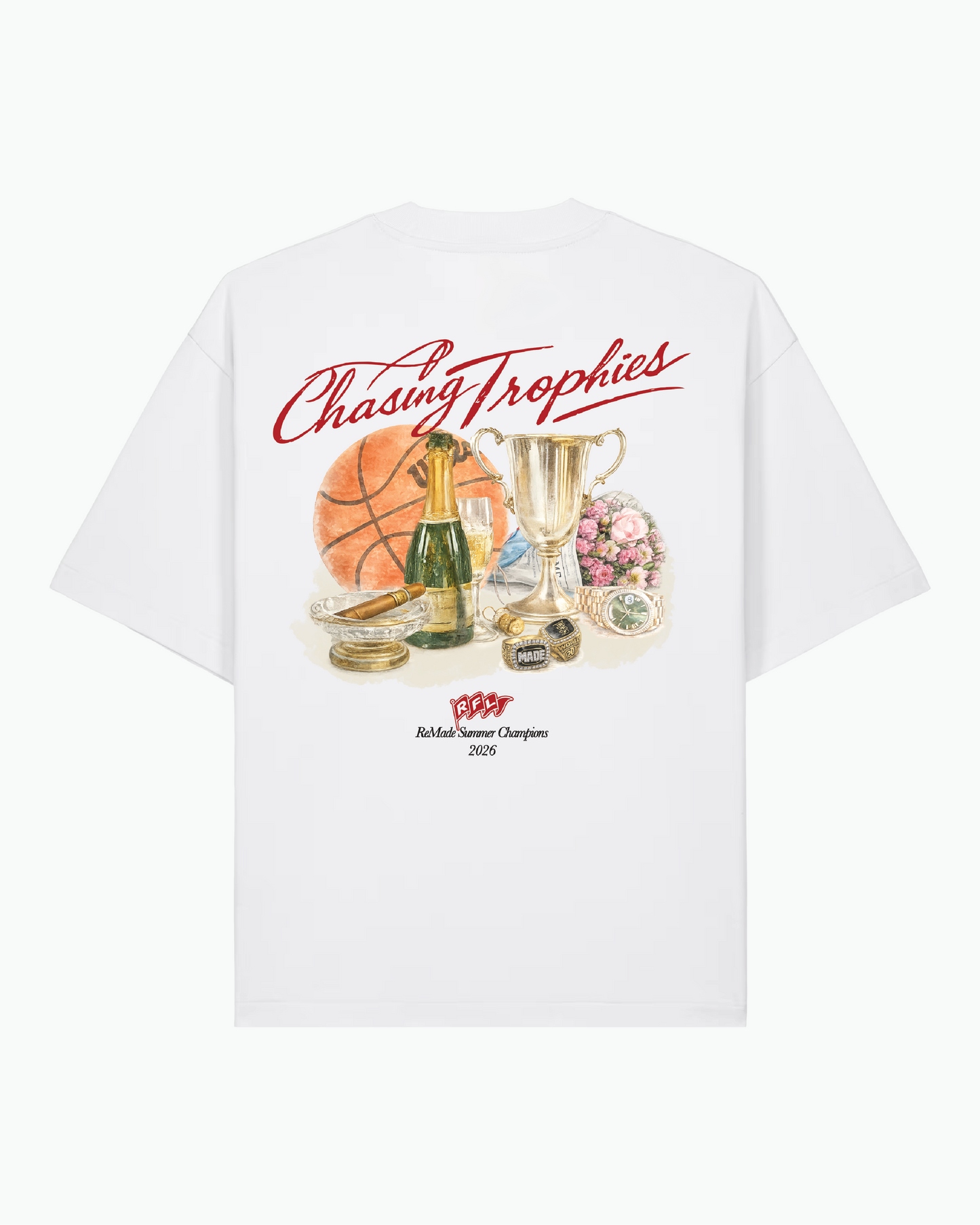 ReMADE FOR LOVE CHASING TROPHIES TEE